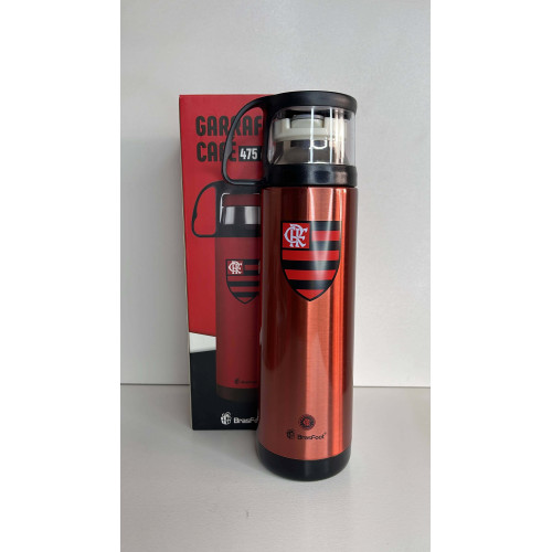 Garrafa Térmica Com Caneca G - Flamengo