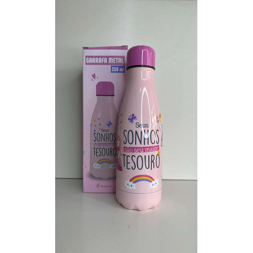 Garrafa Térmica Metal Neo 350Ml - Seus Sonhos