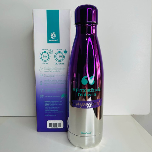 Garrafa Térmica Metal Neo 500Ml - Persistência Rea