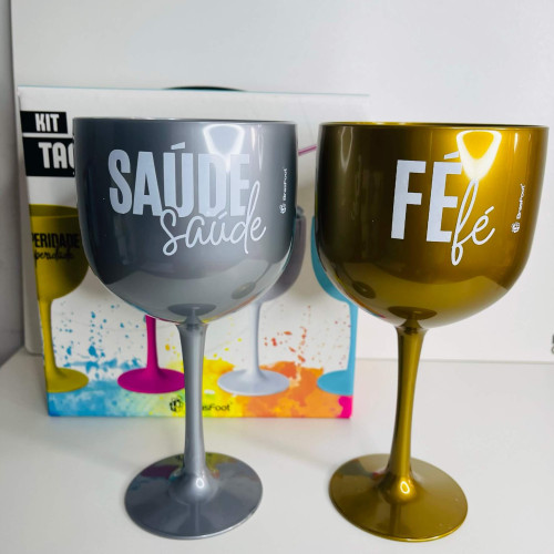 Taça Gin Com 2 Unidades Fé - Fé E Saúde