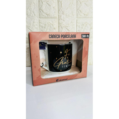 Caneca Porcelana - Fé E Gratidão