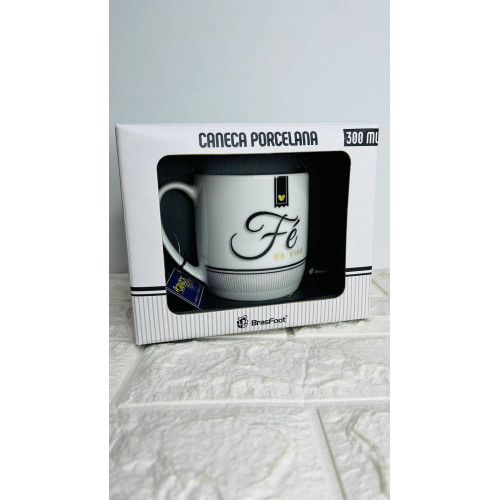 Caneca Porcelana Urban - Fé Na Vida