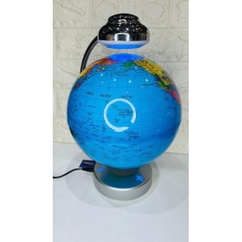 Globo Terrestre Metal Com Sup Magnético/Led 30X25Cm
