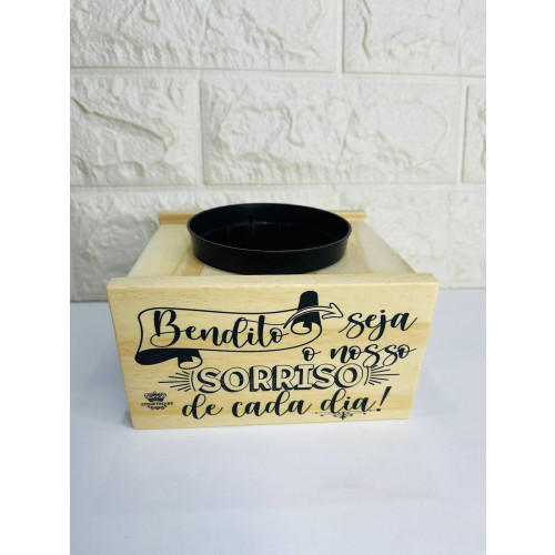 Suporte Com Vaso, Bendito Seja O Nosso Sorriso