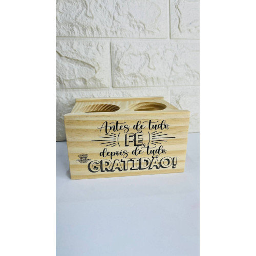 Suporte Para Vaso Com Aplique, Antes de Tudo Fé