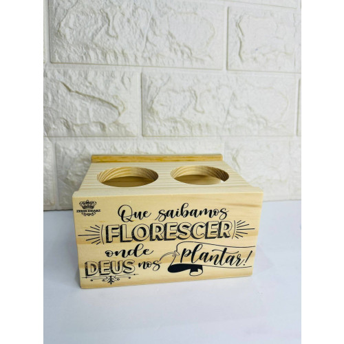 Suporte Para 2 Vasos, Que Saibamos Florescer