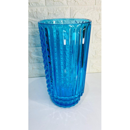 Vaso Decoração Vidro (Azul)