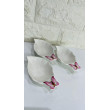 Conjunto 3 Bowls Porcelana Borboletas 13X7X3Cm