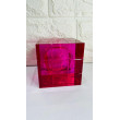 Escultura Decoração Cristal (Rosa) 10X10X10Cm