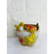 Cachepout Passarinho Porcelana