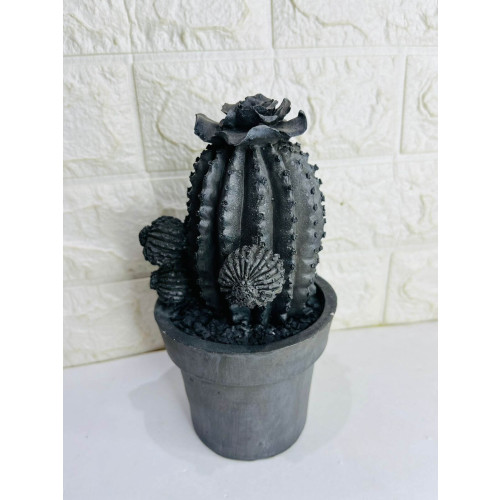 Cactos de Resina Acabamento Cimento Envelhecido