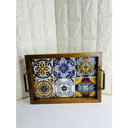 Bandeja de Azulejjo E Madeira