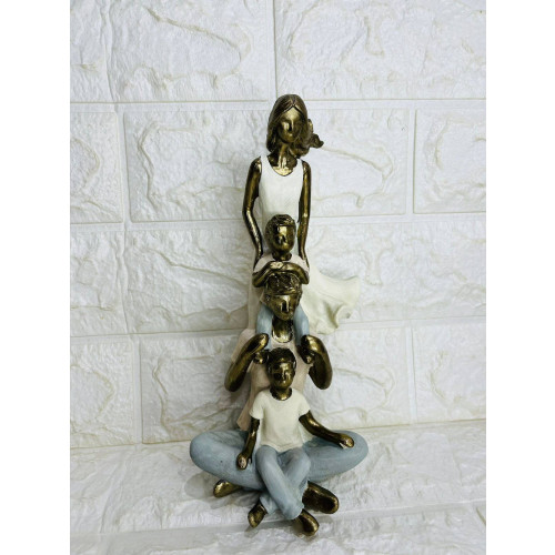 Família Decorativa Casal Com 2 Meninos