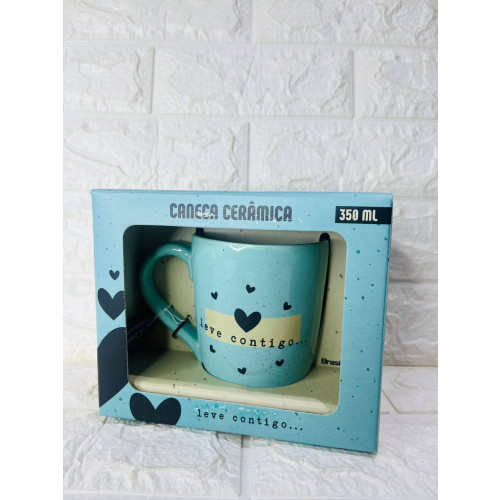 Caneca Cerâmica - Leve Contigo