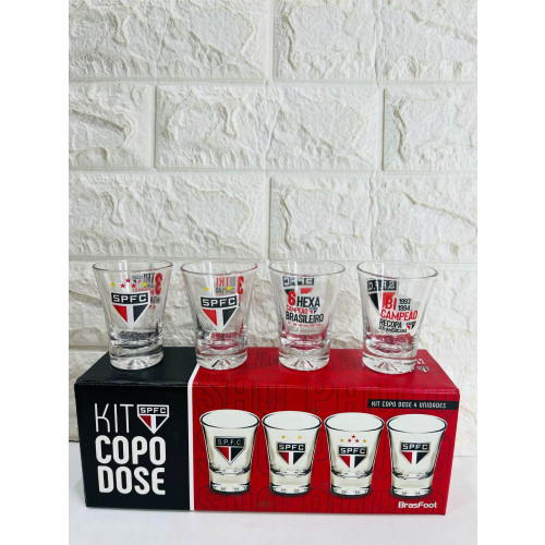 Copo Dose Com 4 Unidades - São Paulo