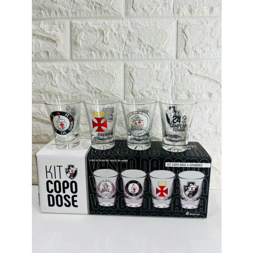 Copo Dose Com 4 Unidades - Vasco
