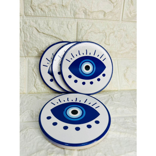 Conjunto 4 Porta Copos Olho Grego